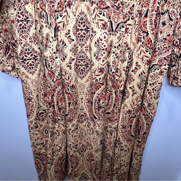 Torrid Midi Challis Smocked Waist Surplice Dress Size 2X - Picture 8 of 14